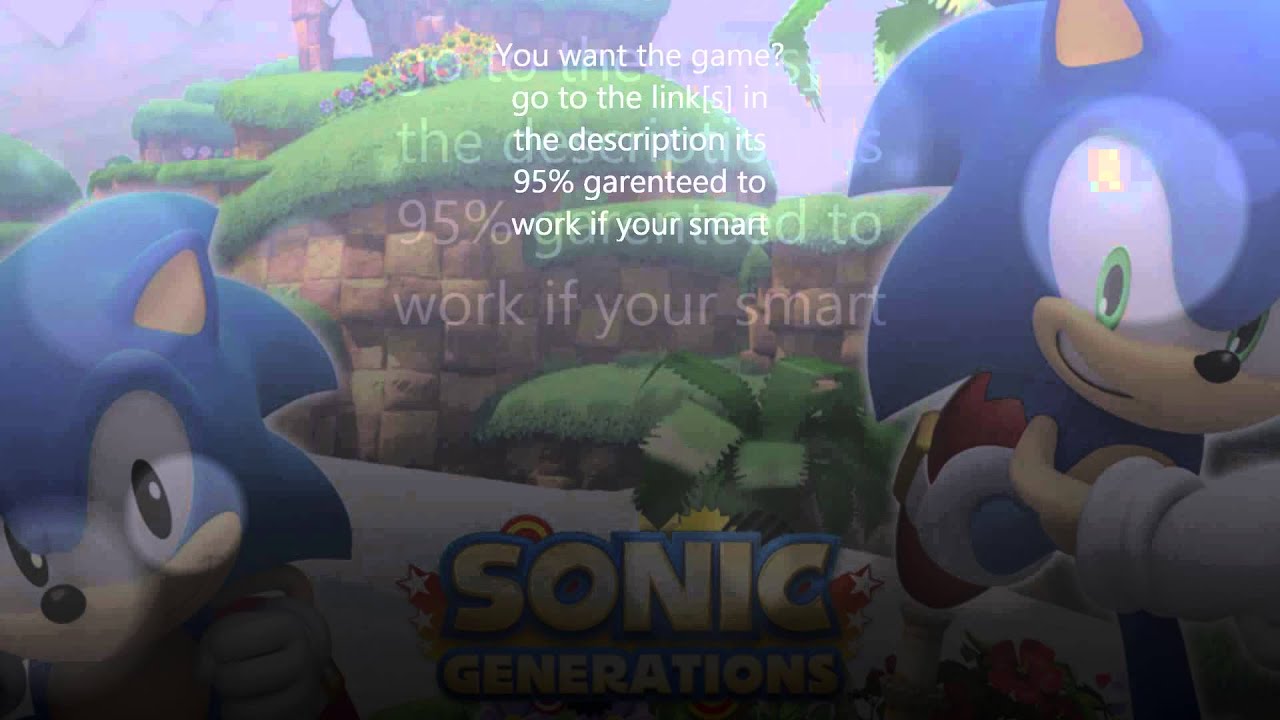 sonic generations free play no download